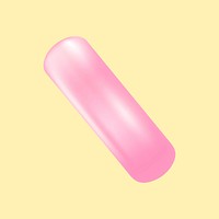 Pink pipe balloon shape on yellow