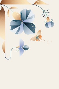 Irises beige background, floral border design vector