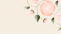 Floral nature graphic hd wallpaper, botanical border design