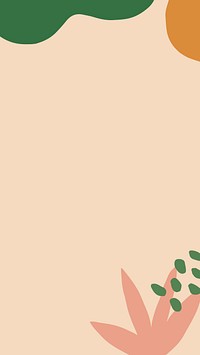 Cute phone wallpaper, abstract feminine style vector