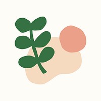 Botanical clipart, cute graphic design