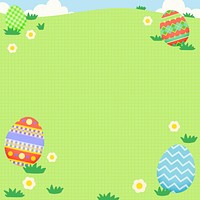 Easter egg background, cute spring design vector