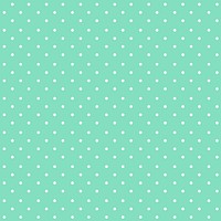 Green polka dot background, cute pattern design