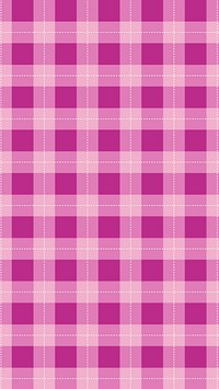 Pink tartan pattern phone wallpaper, high resolution background