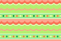 Green Christmas background, cute pattern design