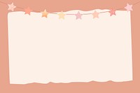 Stars frame, party background