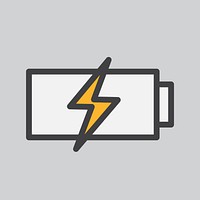 Simple illustration of a charging battery