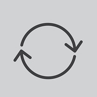 Simple illustration of replay loop icon