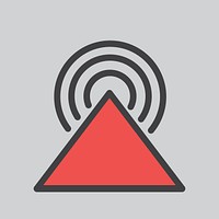 Simple illustration of signal icon