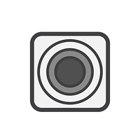 Simple illustration of a web camera icon