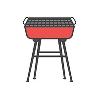 Illustration of a barbecue grill