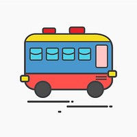 Illustration of a small bus