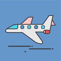 Illustration of a private jet