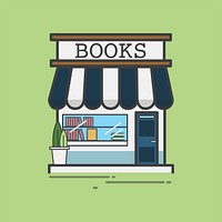 Illustration of a book store