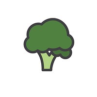 Illustration of a broccoli