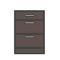 Illustration of document drawer
