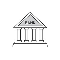Illustration of bank icon