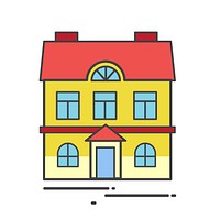 Illustration of a cute house