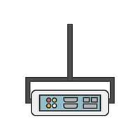 Illustration of projector icon