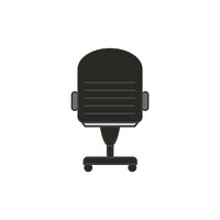 Simple illustration of an office chair
