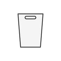 Illustration of trash bin icon