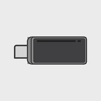 Simple illustration of a USB