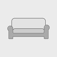 Simple illustration of a couch
