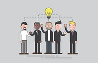 Vector of business people
