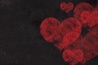 Black background, heart grunge design 