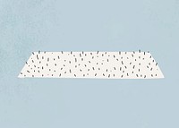 White carpet clipart, home decor illustration vector