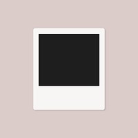 Instant photo frame, simple design vector