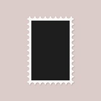 Empty stamp frame, copy space design psd