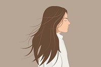 Woman background, feminine illustration design vector