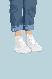 Cute shoes background,  feminine illustration