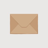 Closed envelope clipart, stationery design