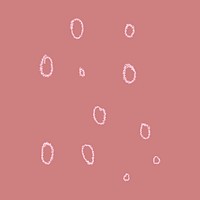 Pink bubble doodle clipart, crayon texture design