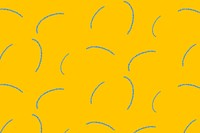 Blue scribble pattern, yellow background vector