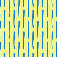 Abstract blue line pattern, yellow background