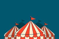 Circus tent background, retro design vector