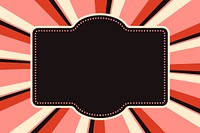 Retro pink frame design vector