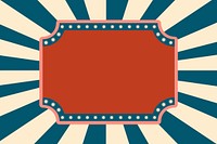 Circus green frame design vector