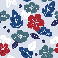 Vector of seamless japanese style floral pattern 