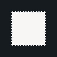 White pointed square element, simple abstract shape design psd