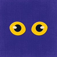 Owl eyes clipart, aesthetic cartoon illustration