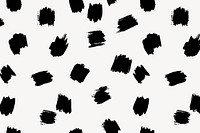 Black brush strokes pattern background, abstract design vector