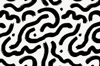 Black scribble pattern background, abstract design