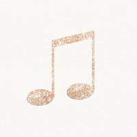 Beaming Quavers clipart, aesthetic music symbol
