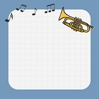 Jazz frame background, music doodle design