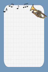 Jazz frame background, music doodle design