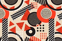 Memphis 90’s seamless pattern social media banner, colorful shade design psd